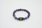 Aquarius Amethyst And Lapis Lazuli Bracelet