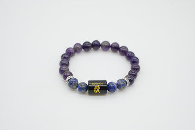 Aquarius Amethyst And Lapis Lazuli Bracelet