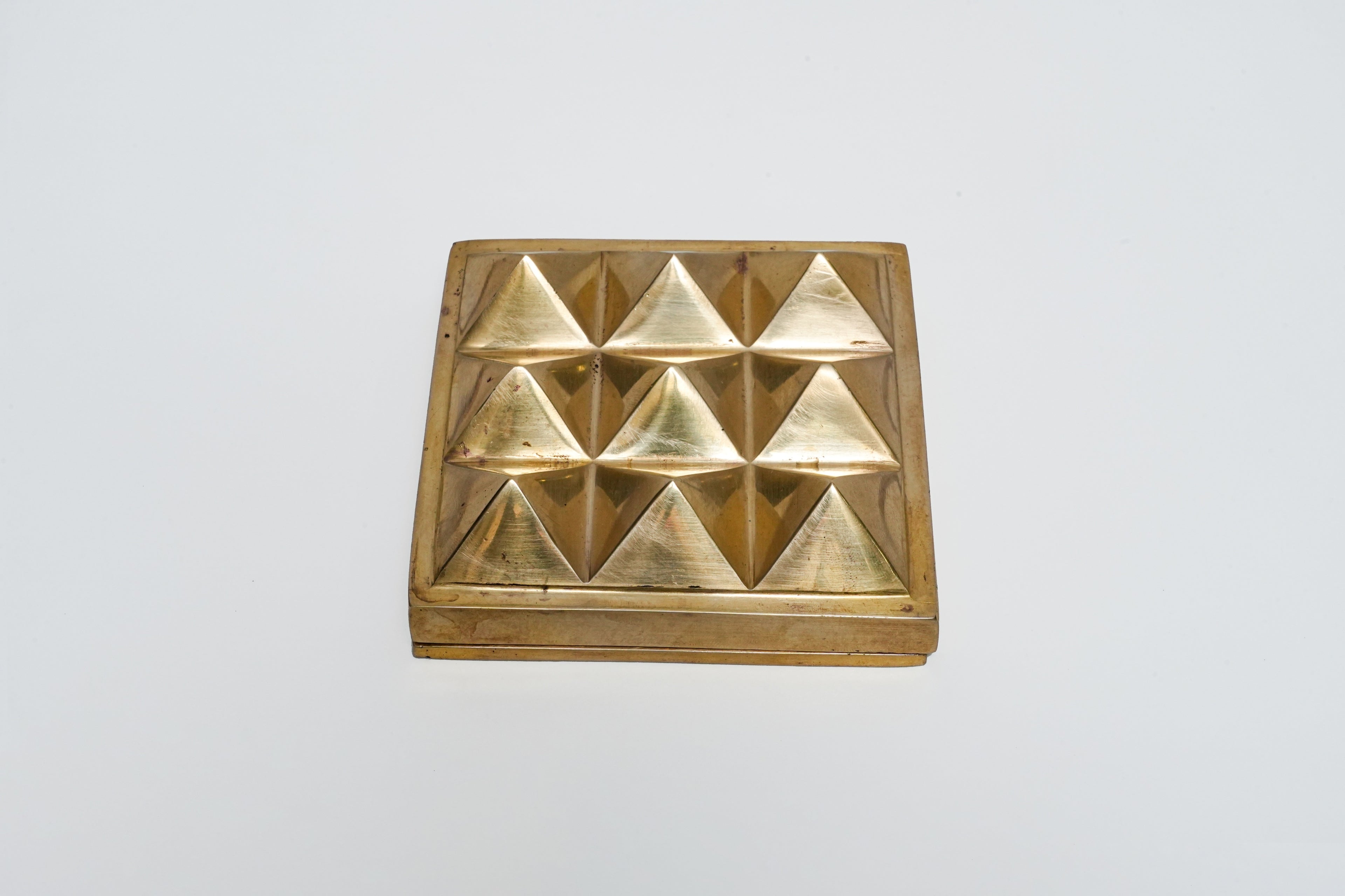 Brass Nine Pyramid Vastu Yantra