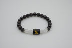 Capricorn Black Tourmaline And Moonstone Bracelet