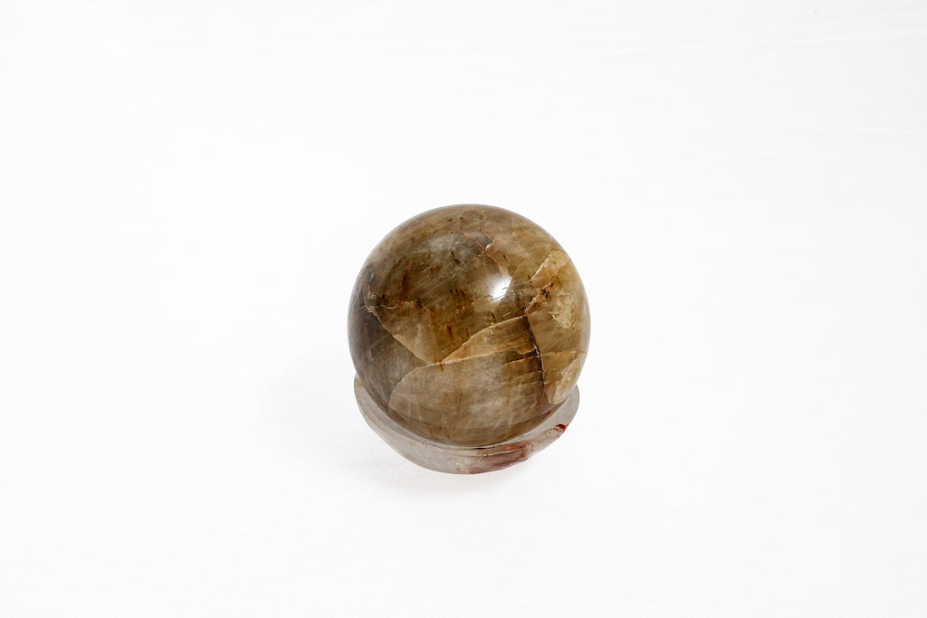Golden Quartz Crystal Ball