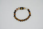 Leo Tiger Eye And Golden Rutilated Quartz Bracelet