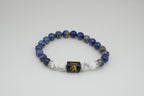 Libra Lapis Lazuli And Howlite Bracelet