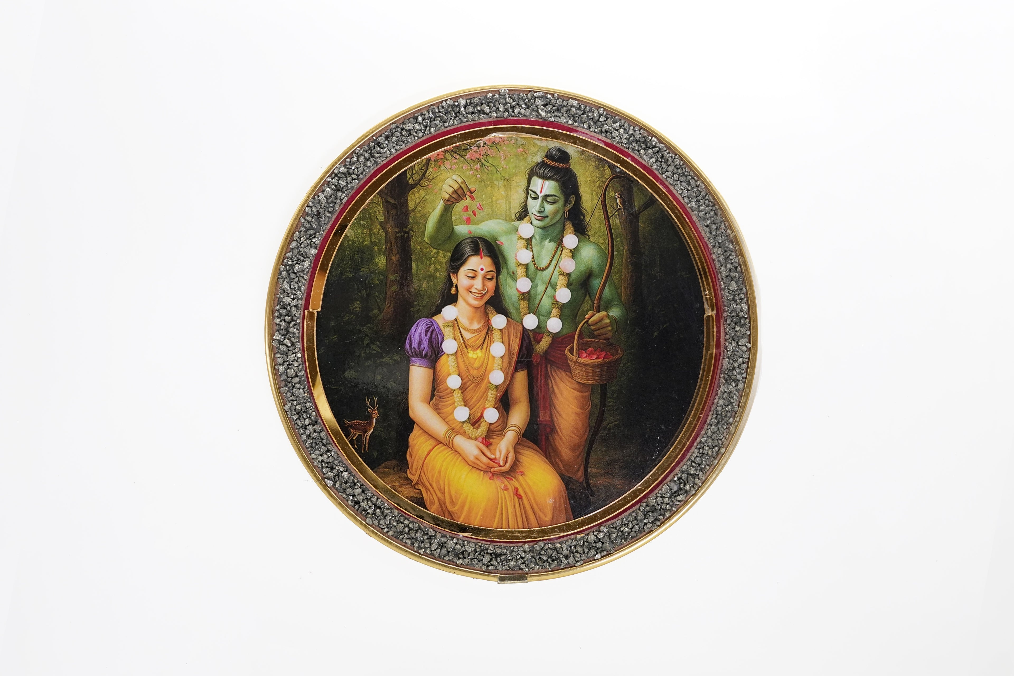 Ram Sita Pyrite Wall Frame
