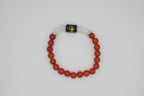 Virgo Carnelian And Clear Quartz Bracelet