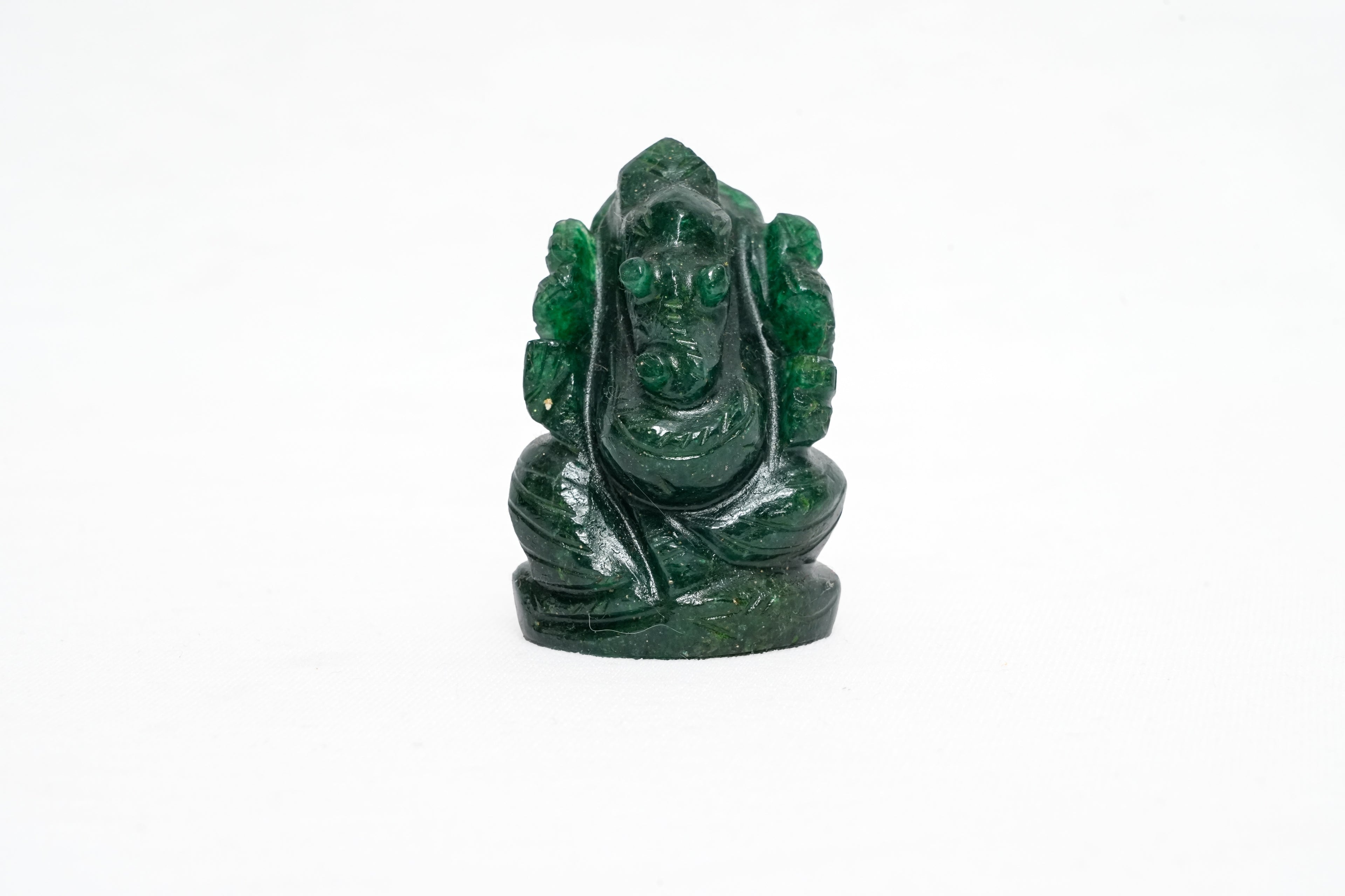 Green Aventurine Ganeshji Murti 1