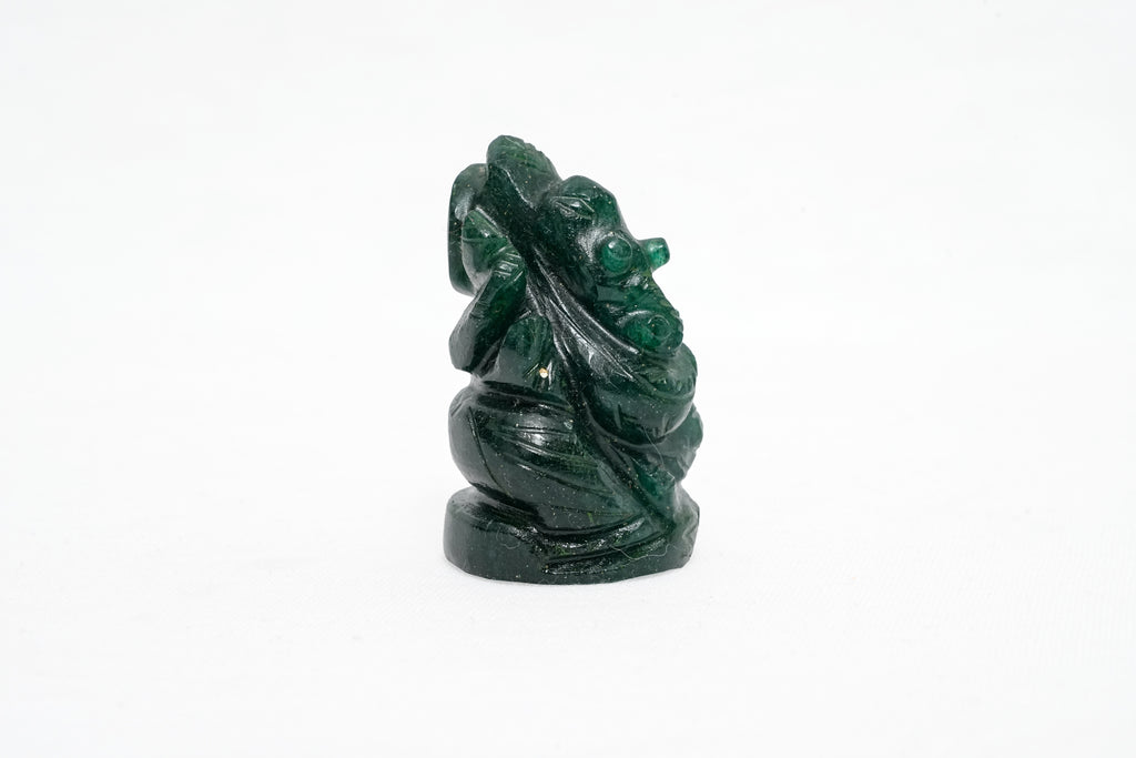 Green Aventurine Ganeshji Murti 1