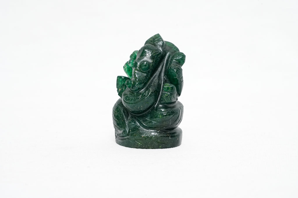 Green Aventurine Ganeshji Murti 1
