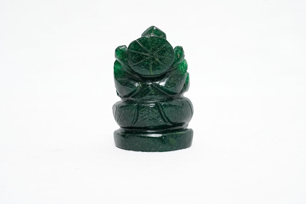 Green Aventurine Ganeshji Murti 1