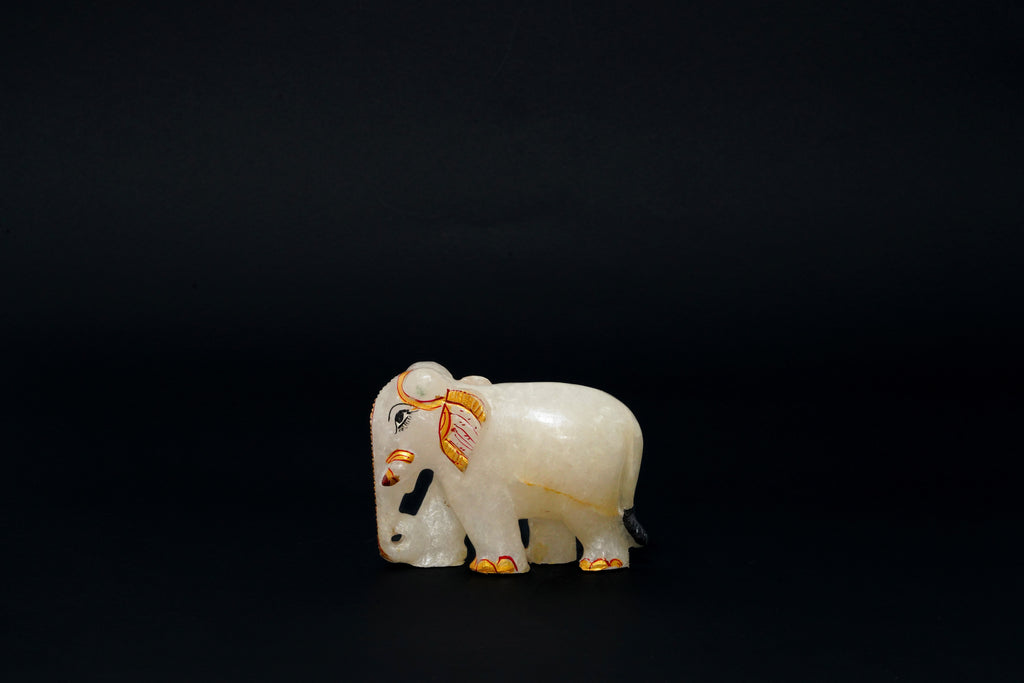White Quartz Elephant 5 Murti 1