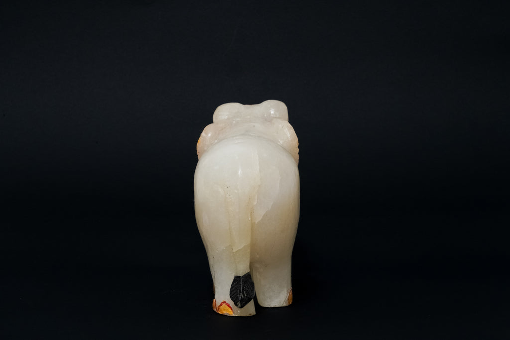 White Quartz Elephant Murti 1