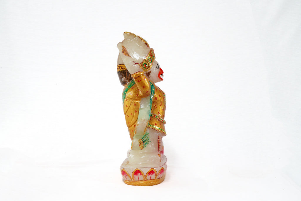 White Quartz Hanumanji Murti 1